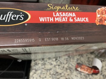 Avis du consommateur - Sécurité alimentaire Kroger, Wall Triana Highway, Madison, AL, USA Stouffers signature lasagna with meat sauce, My kids h... photo #2