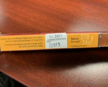Food Recall Cruzilles Acid Mini Pastille Fruit Jellies - recalled due to undeclared milk The affected product is... photo #2