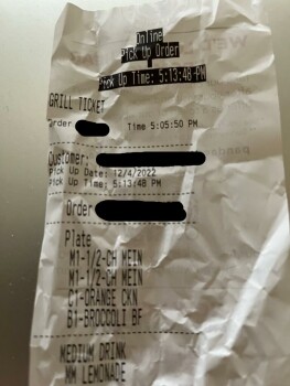 Consumer Review - Food Safety Panda Express, Main Street, Hesperia, CA, USA My husband and I ordered a meal to share on December 4... photo #2