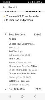Consumer Review - Food Safety German Doner Kebab, Fulham Broadway, London, UK I've ordered from here on many occasions. I ordered... photo #1