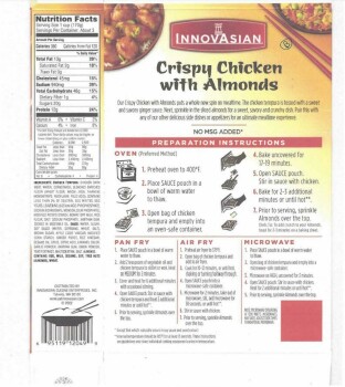 食品召回 Innovasian Crispy Chicken with Almonds entrée - recalled due to misbranding and undeclared allergens... 照片 #2
