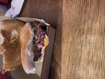 Consumer Food Safety Report McDonald's, Santa Rosa Road, Camarillo, CA, USA RAW MEAT ALERT!! 
Came through the drive-thru aroun... photo #1