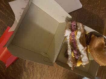 Consumer Food Safety Report McDonald's, Santa Rosa Road, Camarillo, CA, USA RAW MEAT ALERT!! 
Came through the drive-thru aroun... photo #2