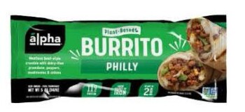 Food Recall Alpha Frozen Burritos - recalled due to undeclared milk Miso Brothers, Inc. dba Alpha Foods, is volu... photo #4