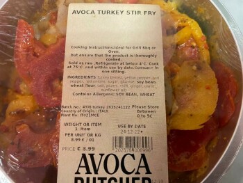 Food Recall Avoca Butcher products - recalled due to incorrect cooking instructions The FSAI announced the recal... photo #3