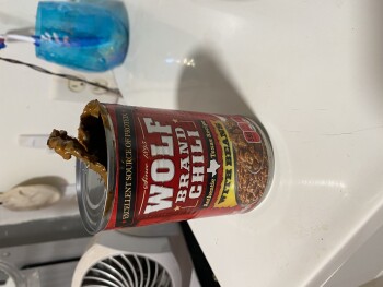 Consumer Review - Food Safety Walmart Supercenter, U.S. 82, Tifton, GA, USA NOw Wolf brand chili It’s my wife. Says she threw up a... photo #1