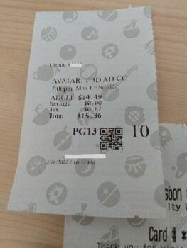 Consumer Review - Food Safety AMC Theatres Cinema 12, River Road, Lisbon, CT, USA Sodium treatment is dangerously high in the thea... photo #2
