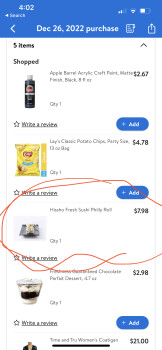 Consumer Review - Food Safety Walmart Supercenter, South Pleasant Crossing Boulevard, Rogers, AR, USA December 26-27,  Sushi from... photo #1