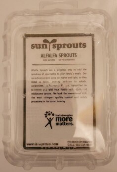 Food Recall SunSprout Enterprises Alfalfa Sprouts - recalled due to Salmonella SunSprout Enterprises is voluntar... photo #1