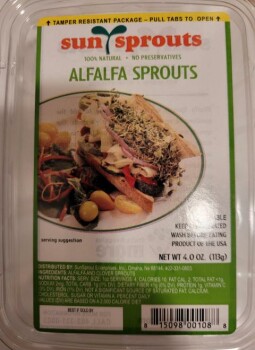 Food Recall SunSprout Enterprises Alfalfa Sprouts - recalled due to Salmonella SunSprout Enterprises is voluntar... photo #2