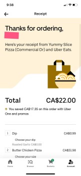 Reseña del consumidor - Seguridad alimentaria Yummy Slice Pizza, Commercial Drive, Vancouver, BC, Canada Ordered two pizzas from Uber eats. After... foto #4
