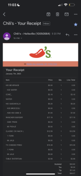 Consumer Review - Food Safety Chili's Grill & Bar, Middle Avenue, Holtsville, NY, USA Today 01/7/23 I went here for dinner with my... photo #1
