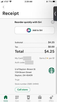 Consumer Review - Food Safety Starbucks, Brown Street, Dayton, OH, USA Breakfast sandwich photo #2