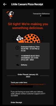 Consumer Review - Food Safety Little Caesars Pizza, N Berwick Dr, Savannah, GA, USA Me & my sister is sick after eating here, when... photo #3