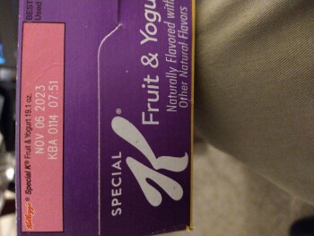 Consumer Review - Food Safety Special K, Fred Meyer, Northeast 117th Avenue, Vancouver, WA, USA I got sick while eating Special K... photo #3