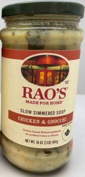 Food Recall Rao’s Soup labeled as Chicken & Gnocchi - recalled due to allergens Sovos Brands Intermediate, Inc.... photo #2