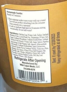 Food Recall Lady Jambalaya Homemade jambalaya and gumbo products - recalled due to produced without benefit of i... photo #2