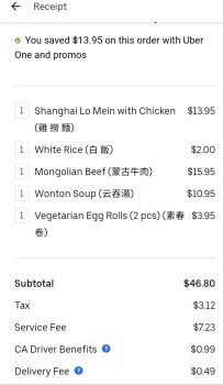 Consumer Review - Food Safety Golden Tree Restaurant, North Broadway, Los Angeles, CA, USA Yesterday i placed a order through Uber... photo #3