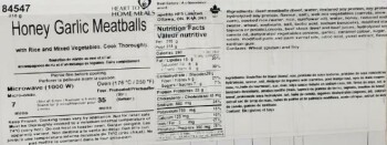 Food Recall Apetito HFS & Heart to Home Meals Meatball products - recalled due to allergens The affected product... photo #3