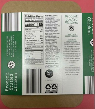 Food Recall Park Street Deli RTE broccoli stuffed chicken breast - Public Health alert due to undercooked The FS... photo #2
