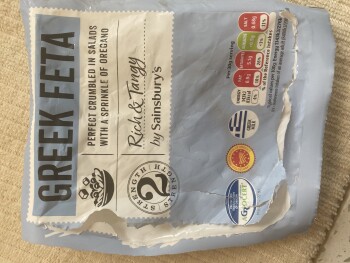 Consumer Review - Food Safety Greek Feta Cheese, Sainsbury's, Gravenchon Way, Street, UK Greek Feta Cheese was bought on Sunday 5t... photo #2