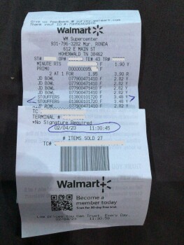 Consumer Review - Food Safety Stouffer's, Walmart Supercenter, East Main Street, Hohenwald, TN, USA February 6th, 2023. Ate Stouff... photo #2