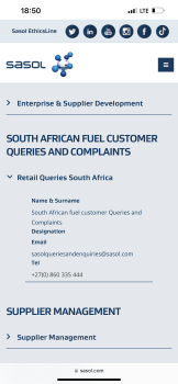 Consumer Review - Food Safety Sasol Main Reef, Main Reef Road, Modderfontein 76-Ir, Springs, South Africa 8 February 2023,  Contam... photo #2