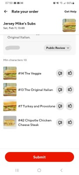 Consumer Review - Food Safety Jersey Mike's Subs, East Palm Valley Boulevard, Round Rock, TX, USA I ordered Sandwiches from this e... photo #2