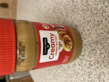 Consumer Review - Food Safety Clover Valley Peanut butter, Sneads Ferry, NC, USA I vomited a lot and had diarrhea, then 7 days lat... photo #1