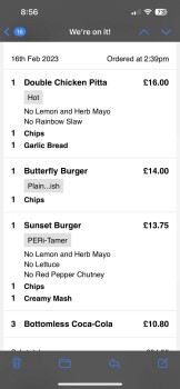 Avis du consommateur - Sécurité alimentaire Nando's High Wycombe, Denmark Street, High Wycombe, UK We had food my boyfriend and I his sister we... photo #2