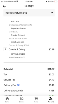 消费者评论 - 食品安全 Buffalo Wild Wings, Wellington Road, Gainesville, VA, USA On 2/15/2023, for dinner, I ordered a serv... 照片 #2