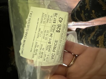 مراجعة المستهلك - سلامة الغذاء Crab Legs, Harris Teeter, West Broad Street, Falls Church, VA, USA I got diarrhea after eating the p... صورة فوتوغرافية #2