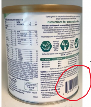Reclame de Alimentos Enfamil Prosobee Simply Plant-Based Infant Formula - recalled due to Cronobacter sakazakii Reckitt,... foto #2