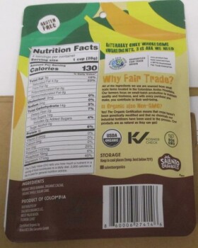 食品召回 Salento Organics dark chocolate products - recalled due to undeclared milk The affected products are... 照片 #2