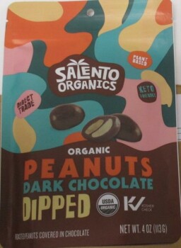 食品召回 Salento Organics dark chocolate products - recalled due to undeclared milk The affected products are... 照片 #4