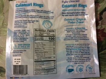 消费者评论 - 食品安全 H-E-B, Bellaire Boulevard, Houston, TX, USA I bought a 1lb package of frozen squid called calamari r... 照片 #2