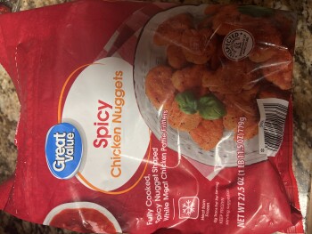 Avaliação do consumidor - Segurança alimentar Walmart Supercenter, Morgantown Road, Bowling Green, KY, USA Great Value fully cooked spicy chicken... foto #2
