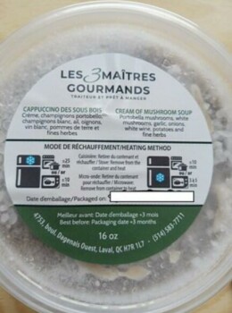 Food Recall Les 3 Maîtres Gourmands frozen dishes - recalled due to undeclared allergens The Ministry of Agricul... photo #5