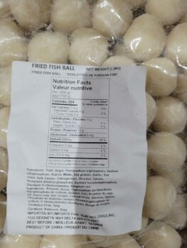 Food Recall Yijie Holdings Inc. Fried Fish Ball - recalled due to undeclared egg The affected product is being r... Foto #3