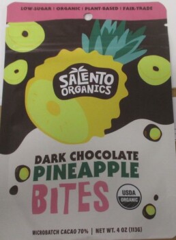 食品召回 Salento Organics Dark Chocolate products - recalled due to undeclared milk The recall notification i... 照片 #2