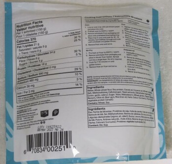 食品召回 Plantein Plant-Based Schnitzels - recalled due to undeclared milk The affected products are being re... 照片 #2