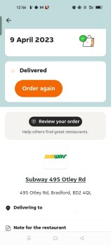 消费者评论 - 食品安全 Subway, Otley Road, Bradford, UK I ordered from here yesterday afternoon and early hours in morning... 照片 #2