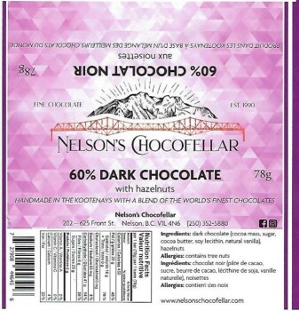 Retiro de alimentos Nelson’s Chocofellar Dark Chocolate products Update - recalled due to Allergen The CFIA announced th... foto #2