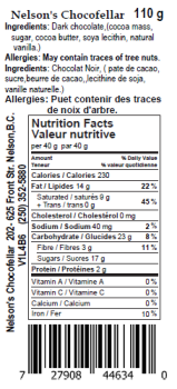 Retiro de alimentos Nelson’s Chocofellar Dark Chocolate products Update - recalled due to Allergen The CFIA announced th... foto #9