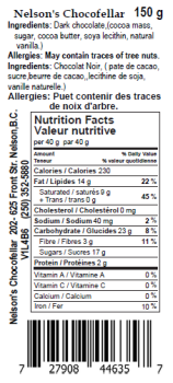 Retiro de alimentos Nelson’s Chocofellar Dark Chocolate products Update - recalled due to Allergen The CFIA announced th... foto #10