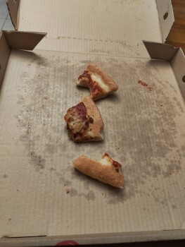 Consumer Review - Food Safety Pizza Hut Richmond Hill, Major Mackenzie Drive East, Richmond Hill, ON, Canada bought large pineappl... photo #1