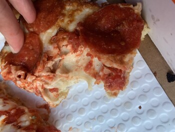 Consumer Review - Food Safety Little Caesars Pizza, West Base Line Street, San Bernardino, CA, USA I purchased a deep dish and it... photo #2