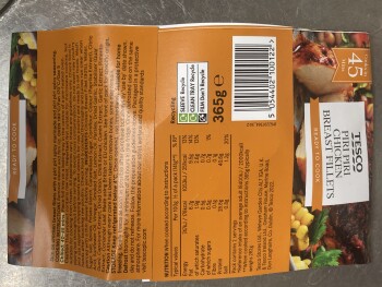 Consumer Review - Food Safety Tesco Superstore, Lime Trees Road, Bristol, UK Last night and 1 week ago Piri Piri chicken breast fi... photo #2