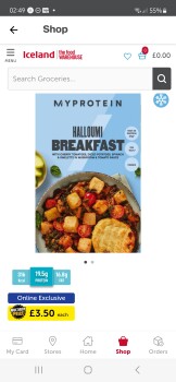 Consumer Review - Food Safety Iceland Supermarket Clydebank, Clydebank, UK After eating a my protein halloumi and egg breakfast I... photo #2
