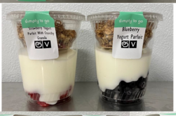 Rappel d'aliments Simply To Go Strawberry Yogurt & Blueberry Yogurt Parfaits  - recalled due to undeclared soy Sodexo... photo #2